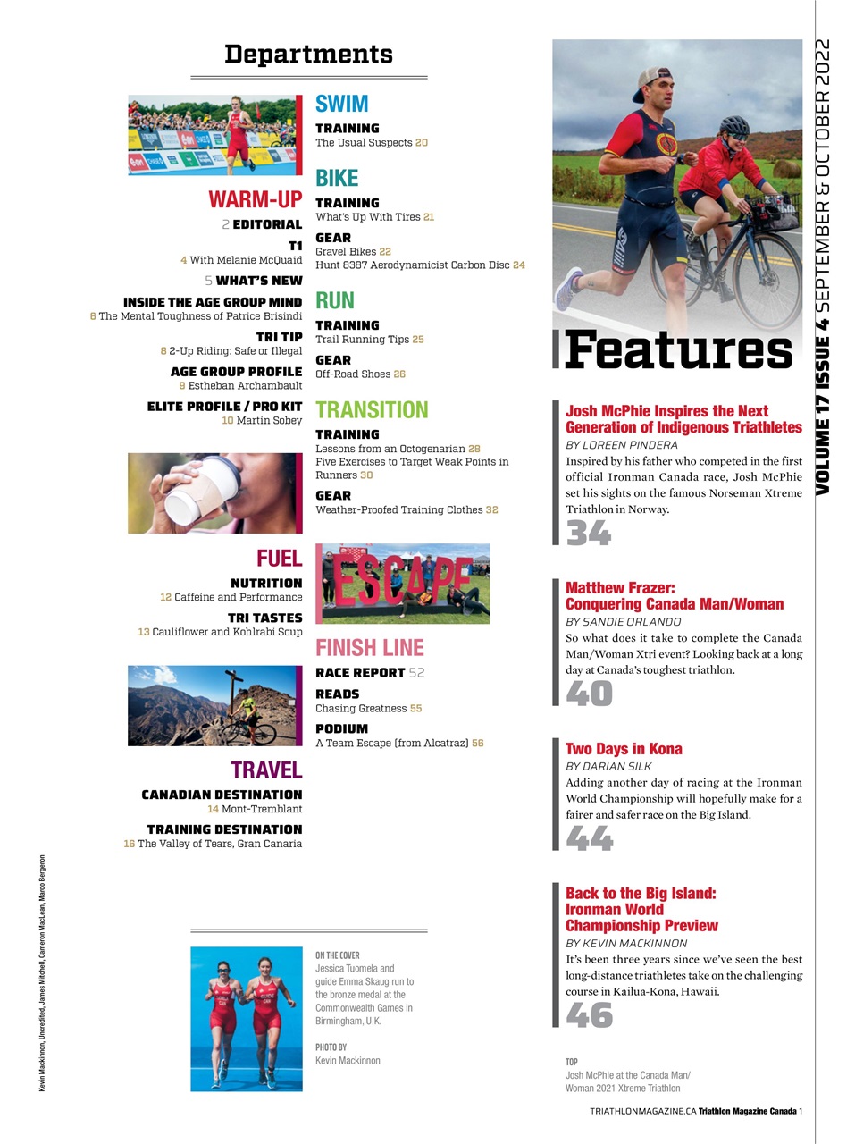 Triathlon Magazine Canada Preview Pages