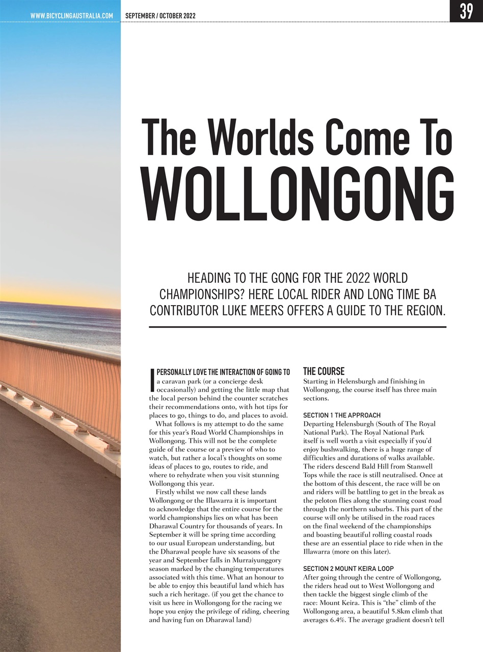 Bicycling Australia Preview Pages