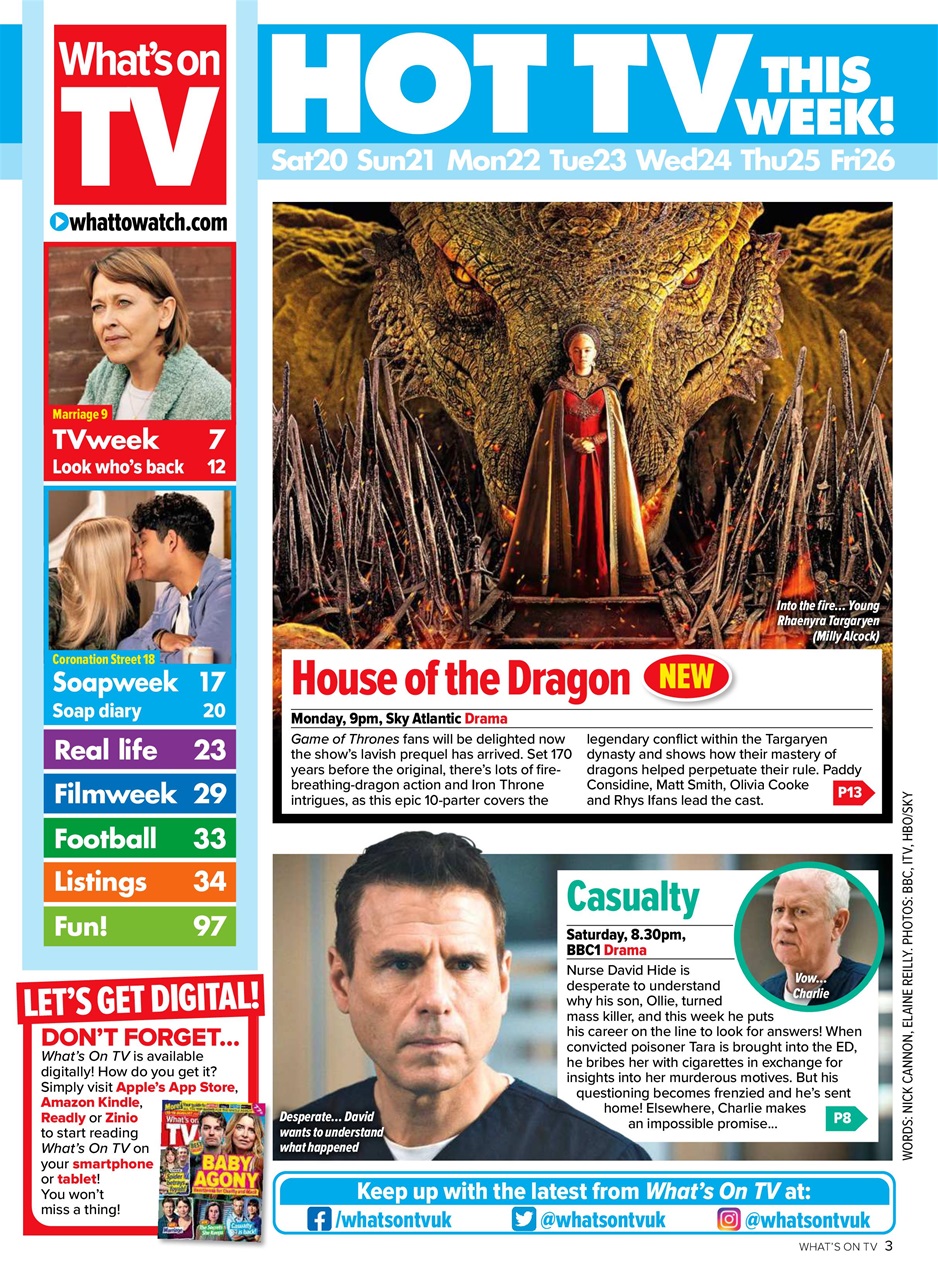 What's on TV Preview Pages