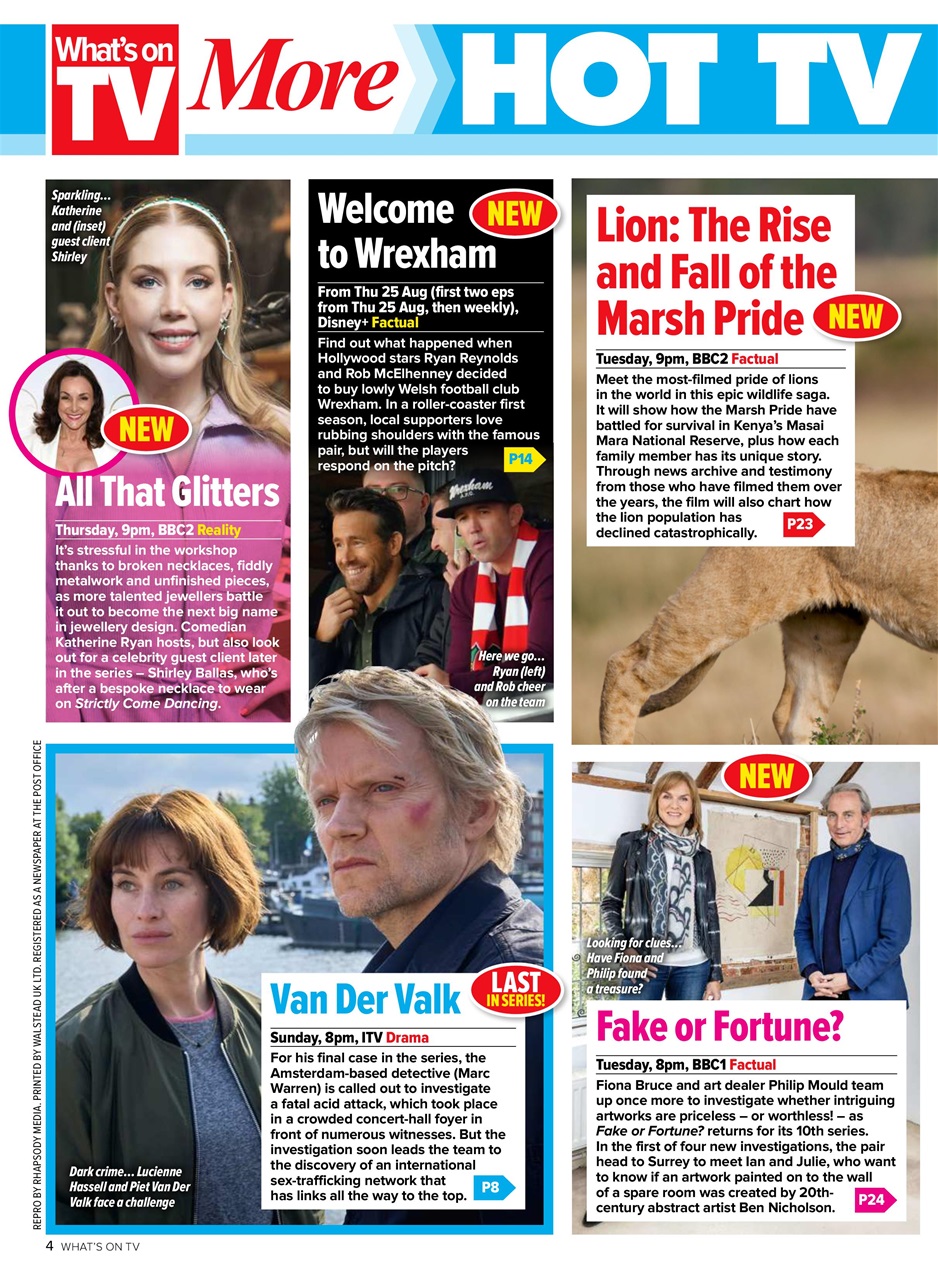 What's on TV Preview Pages