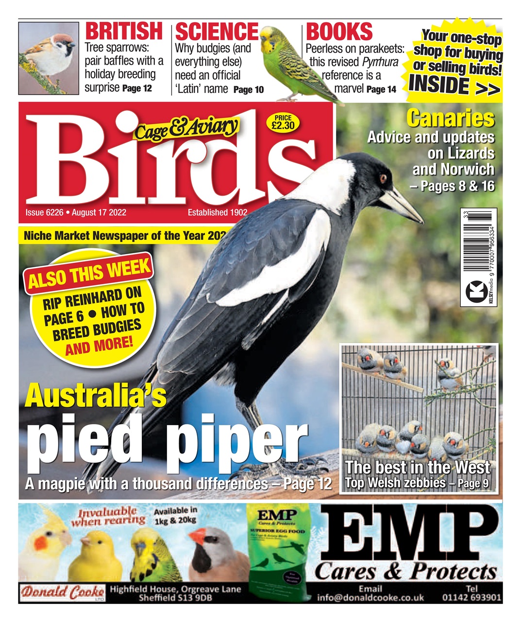 Cage & Aviary Birds Preview Pages