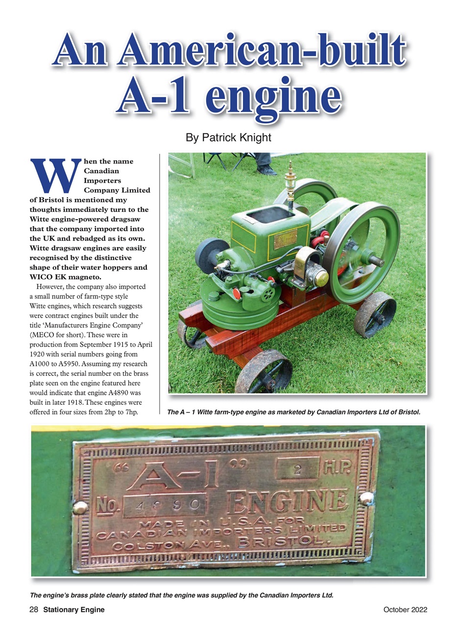 Stationary Engine Preview Pages