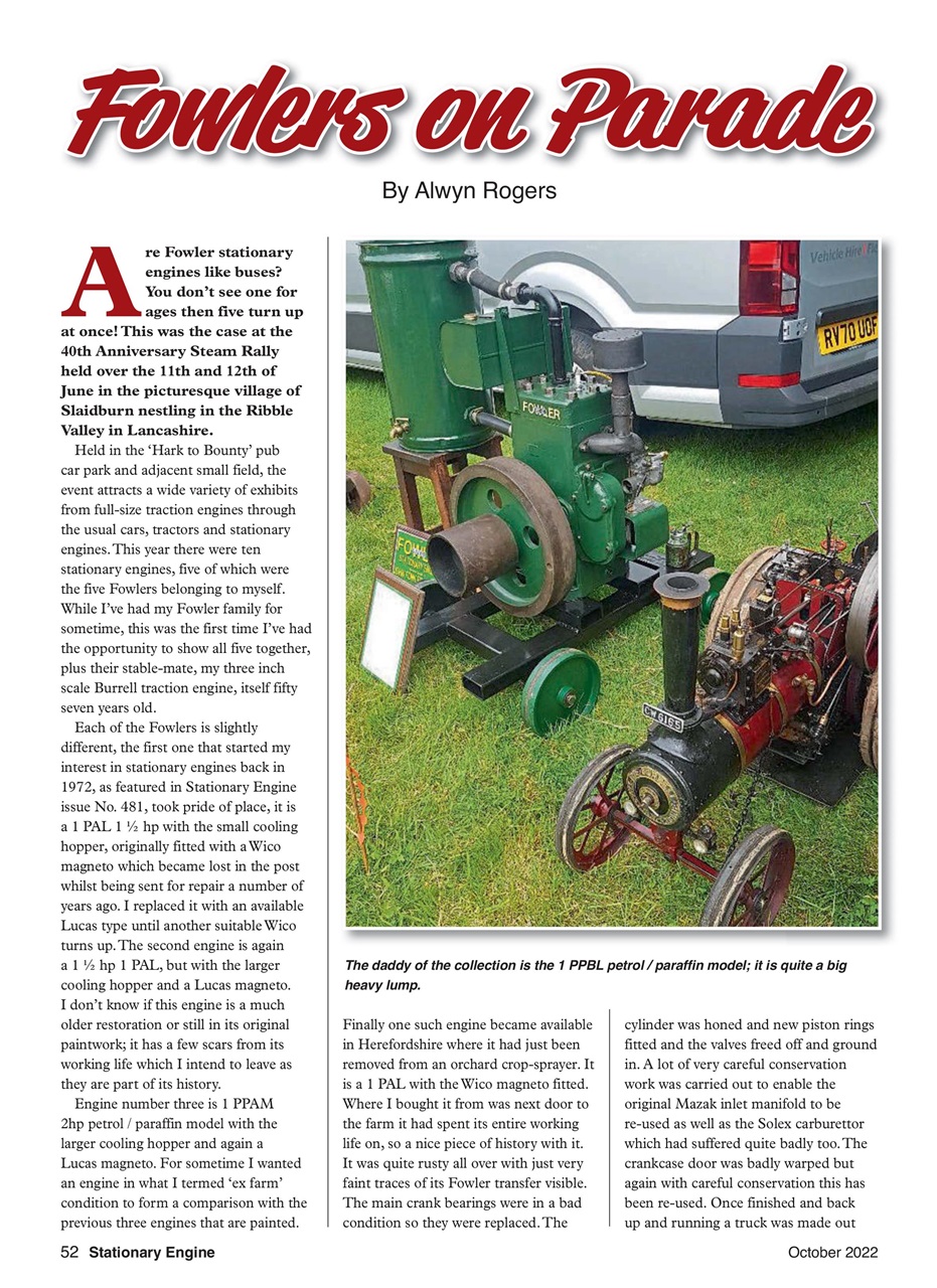 Stationary Engine Preview Pages