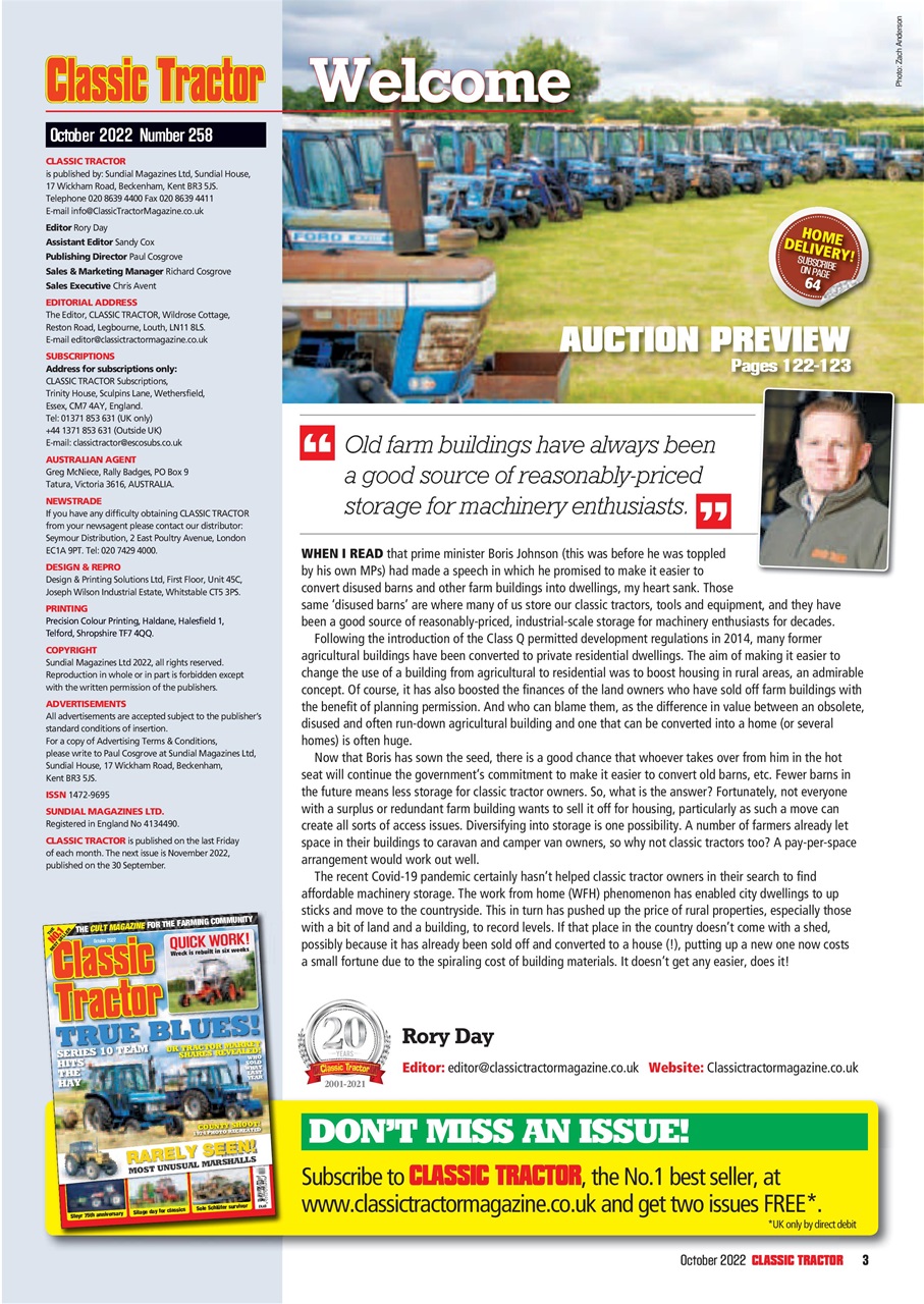 Classic Tractor Preview Pages