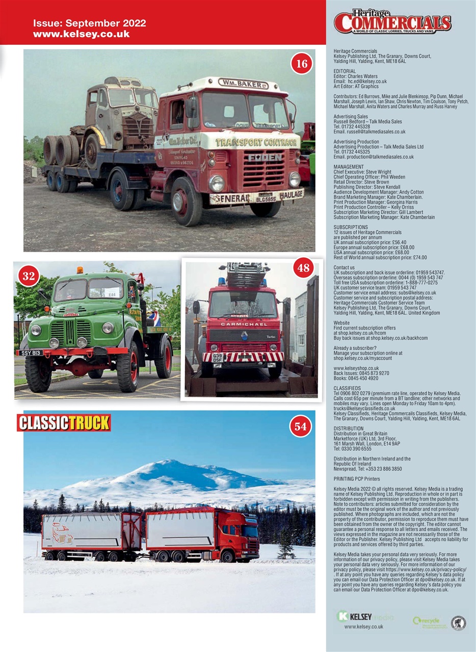 Heritage Commercials Magazine Preview Pages