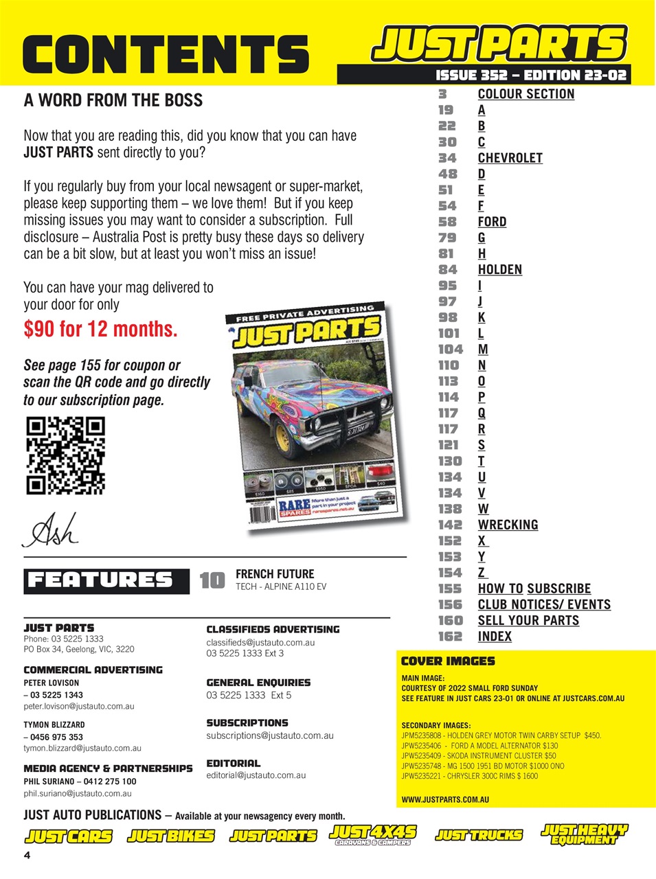 JUST PARTS Preview Pages