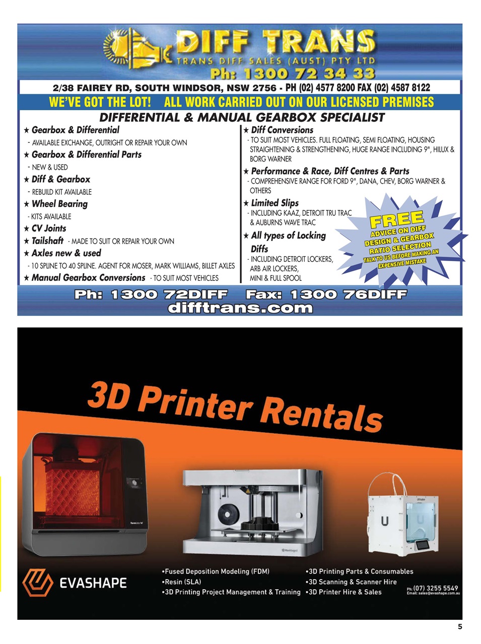 JUST PARTS Preview Pages