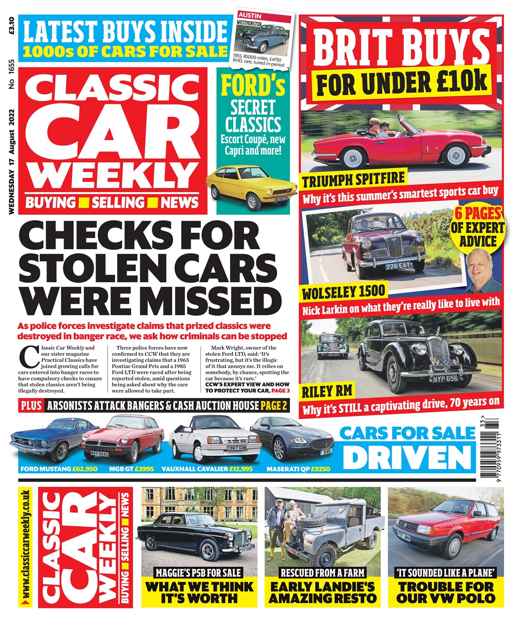 Classic Car Weekly Preview Pages