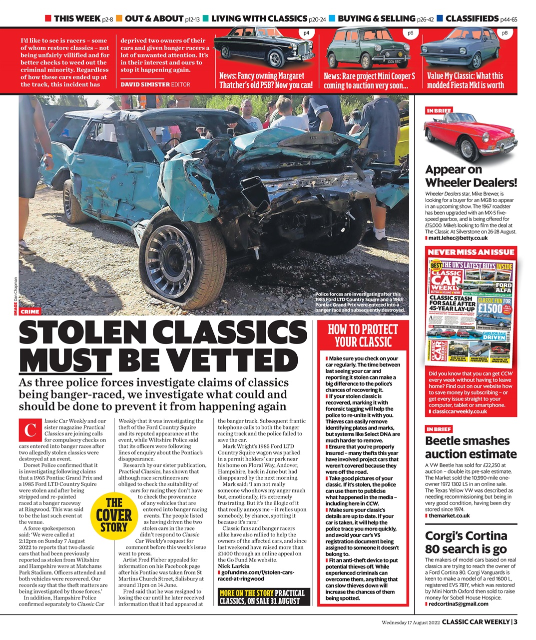 Classic Car Weekly Preview Pages