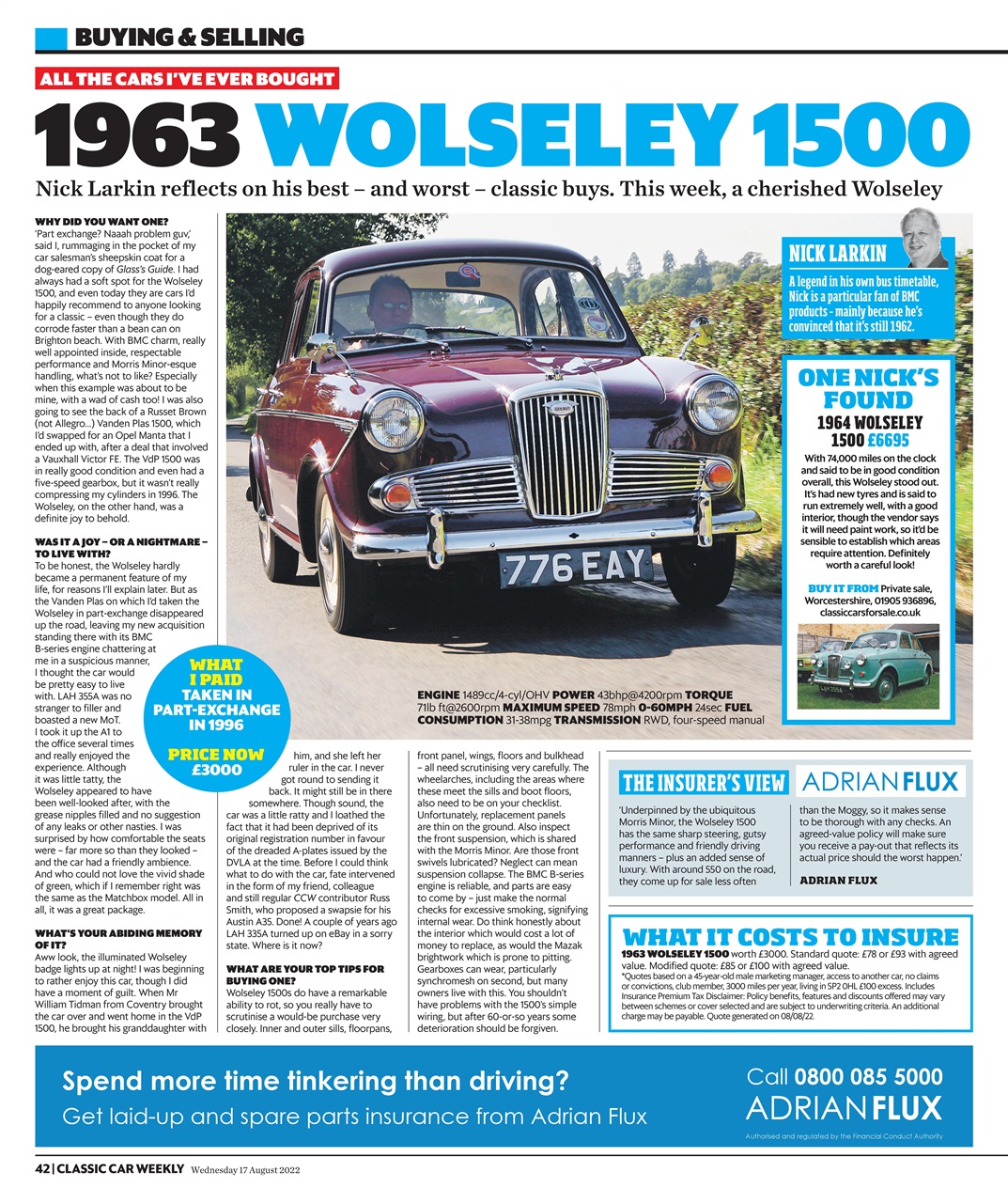 Classic Car Weekly Preview Pages