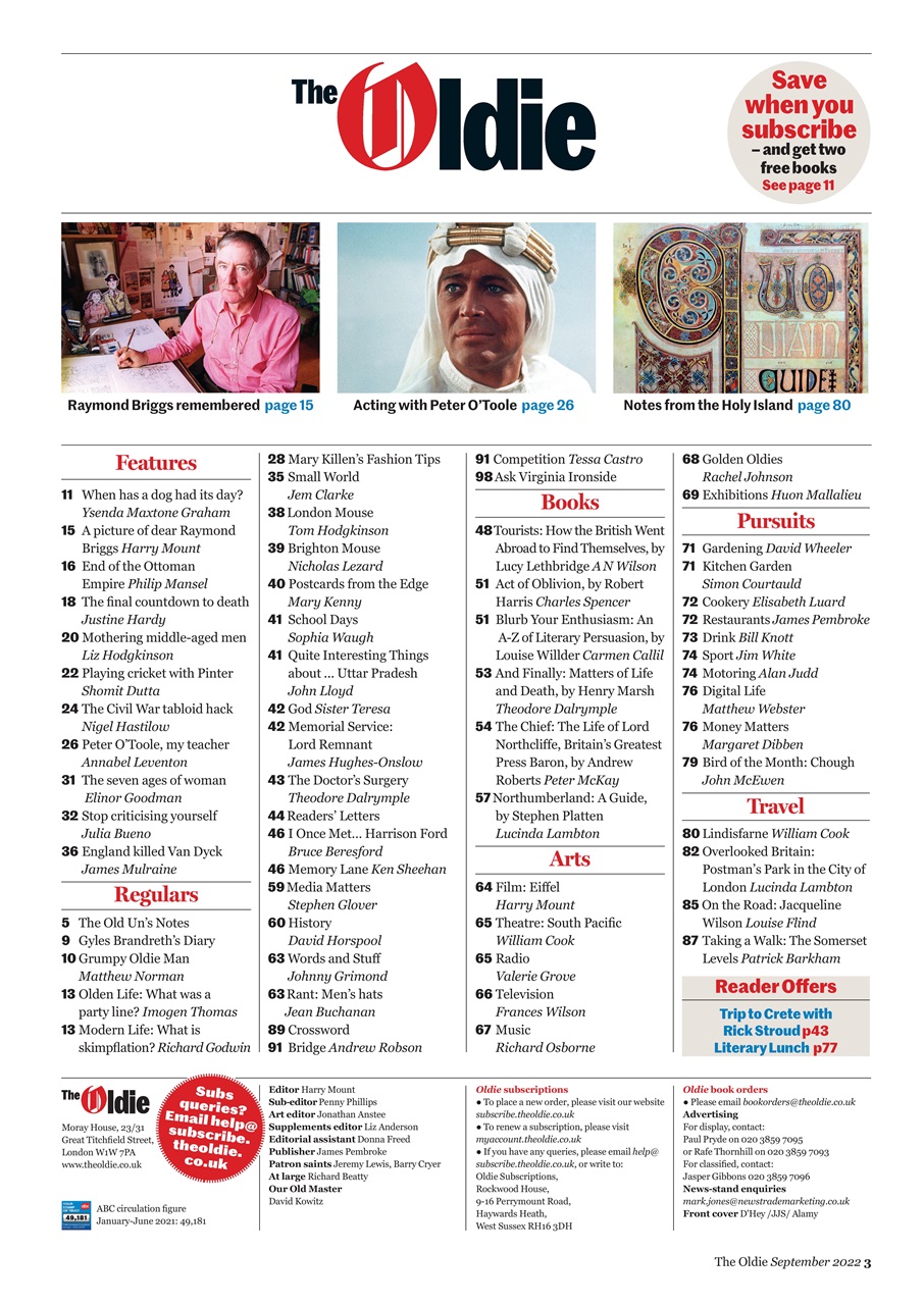 The Oldie Preview Pages