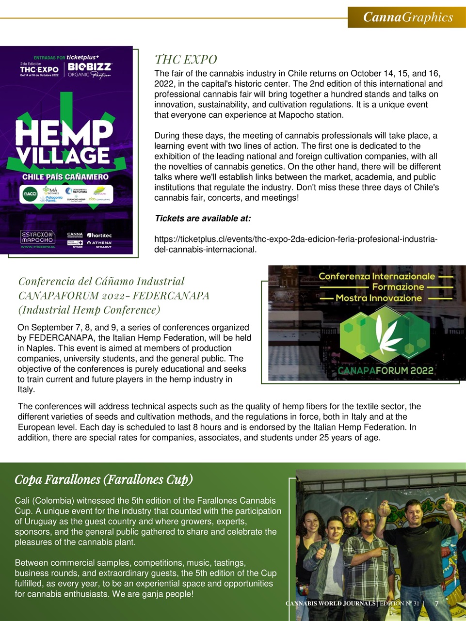 Cannabis World Journals Preview Pages