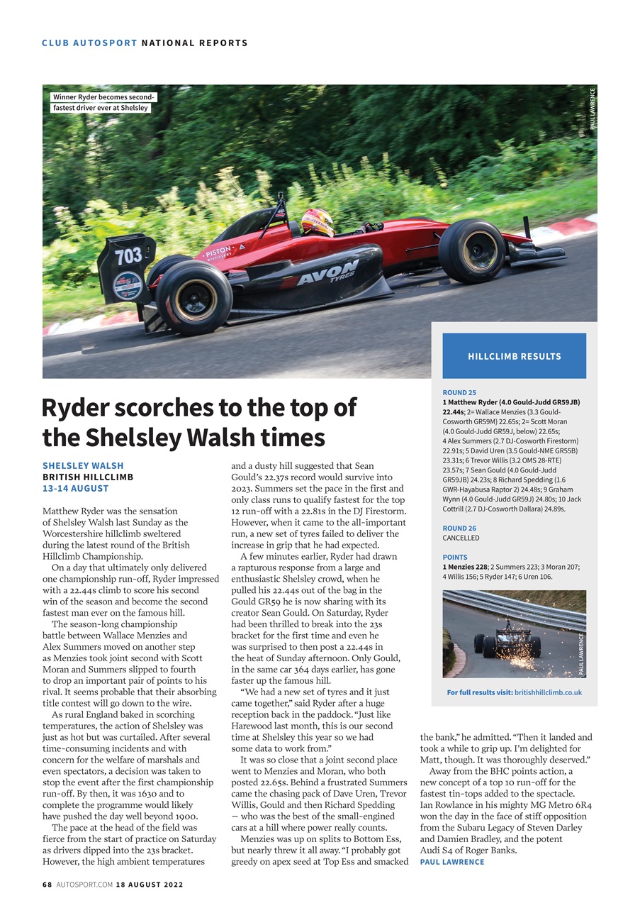 Autosport Preview Pages