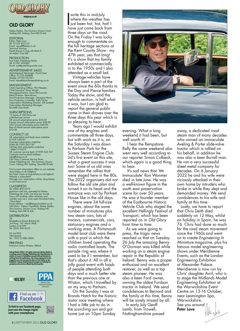 Old Glory Magazine Preview Pages