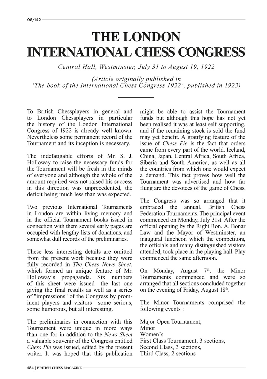 British Chess Magazine Preview Pages