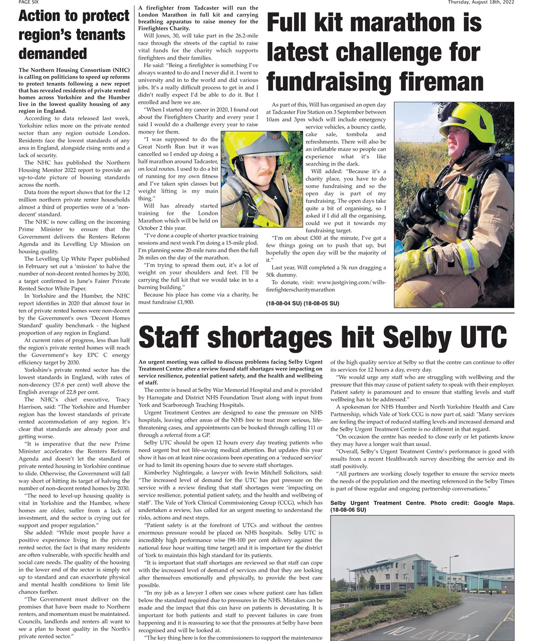 Selby Times Preview Pages