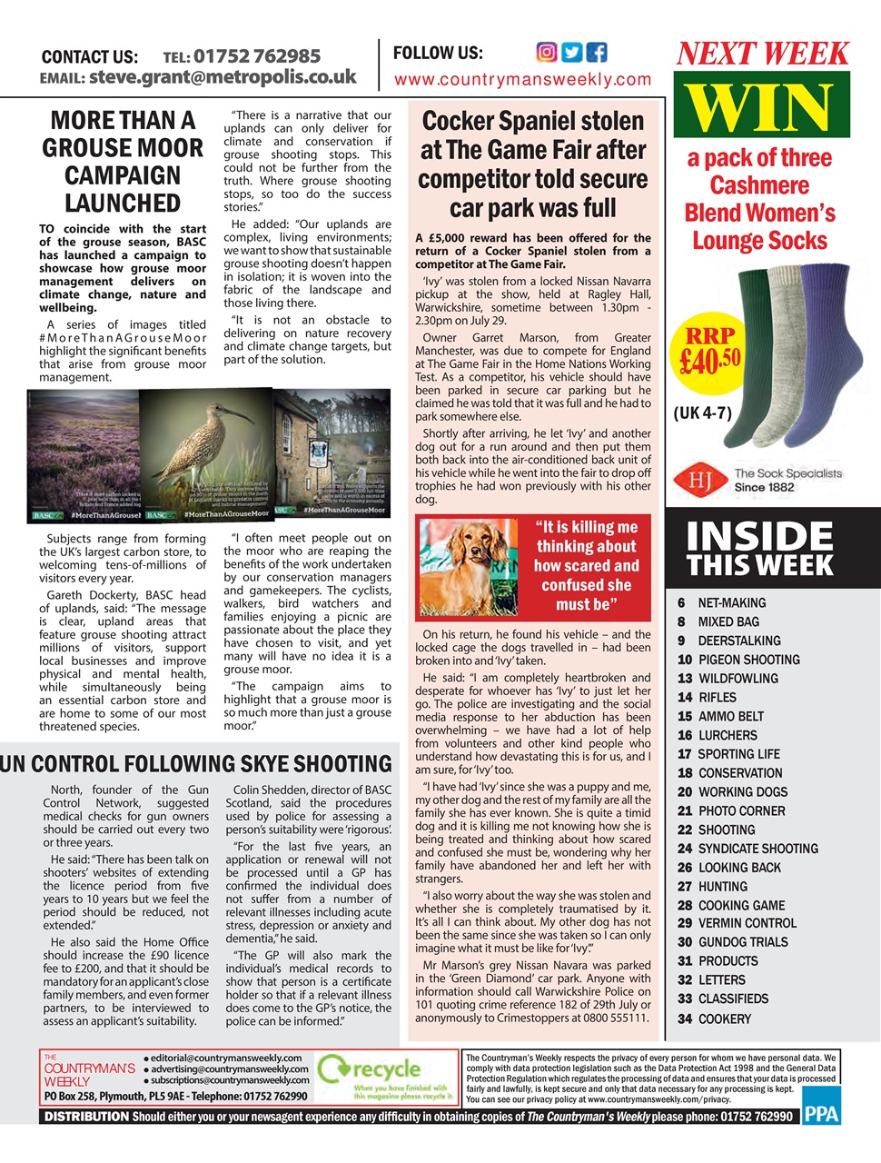 Countryman's Weekly Preview Pages