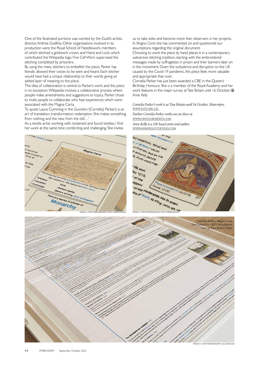 Embroidery Magazine Preview Pages