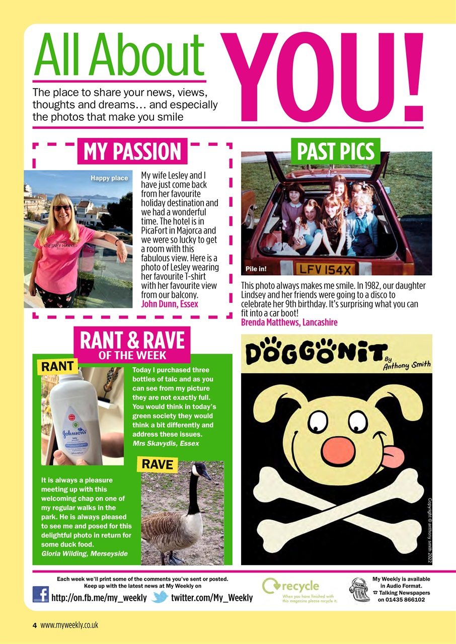 My Weekly Preview Pages