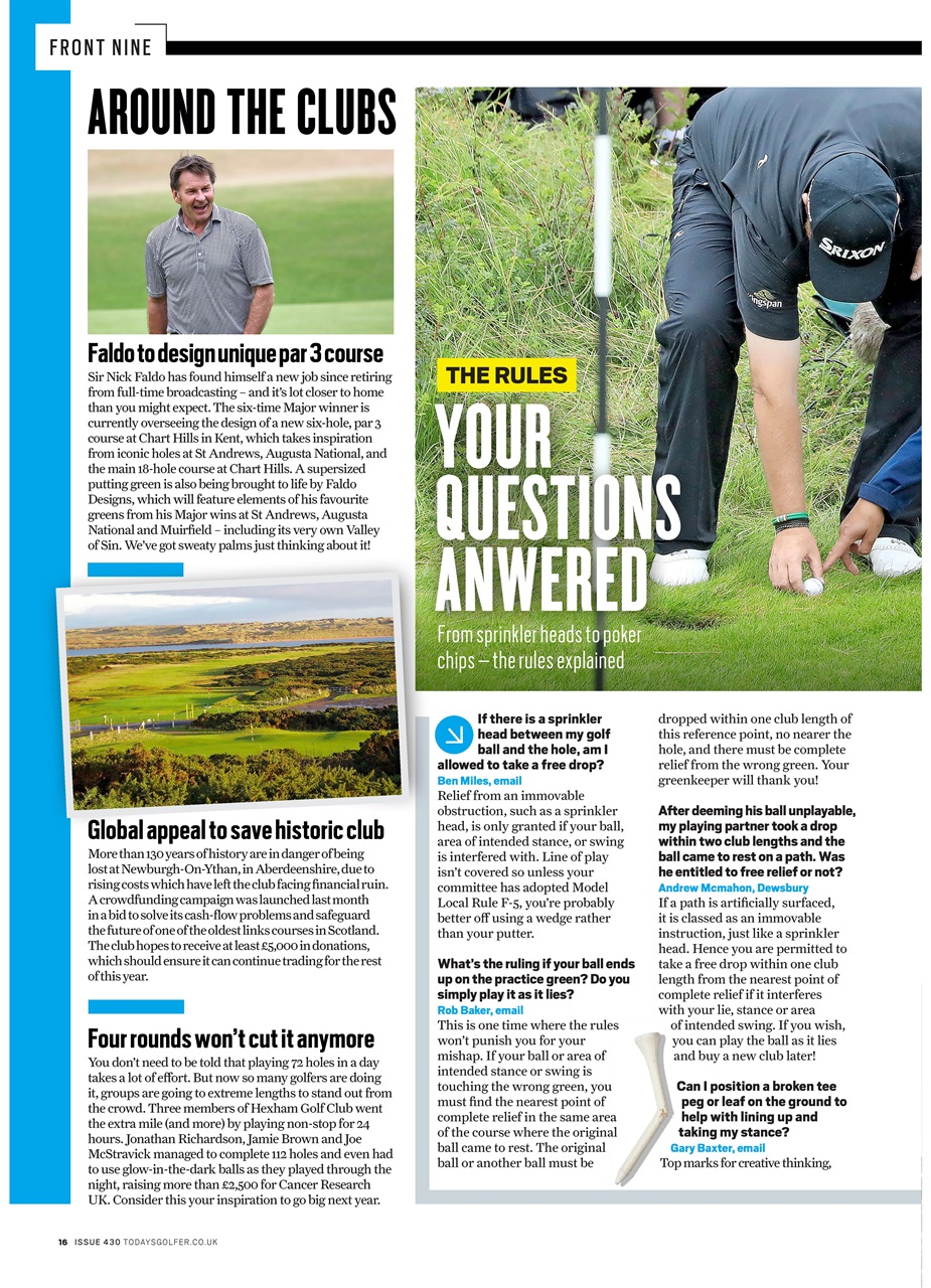 Today's Golfer Preview Pages