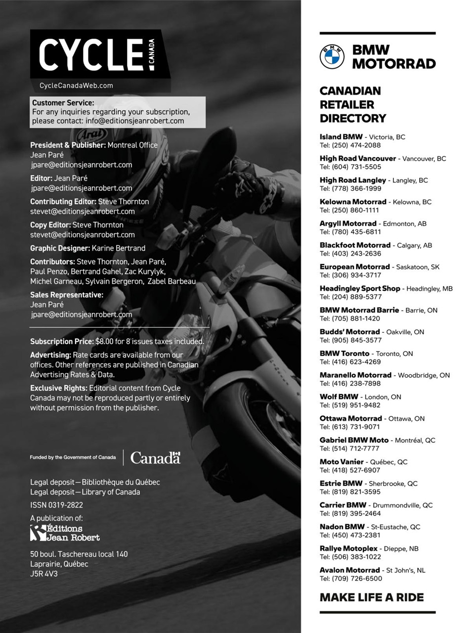 Cycle Canada Preview Pages