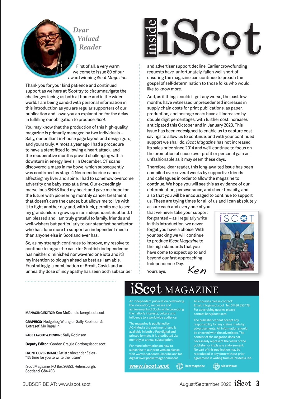 iScot Magazine Preview Pages