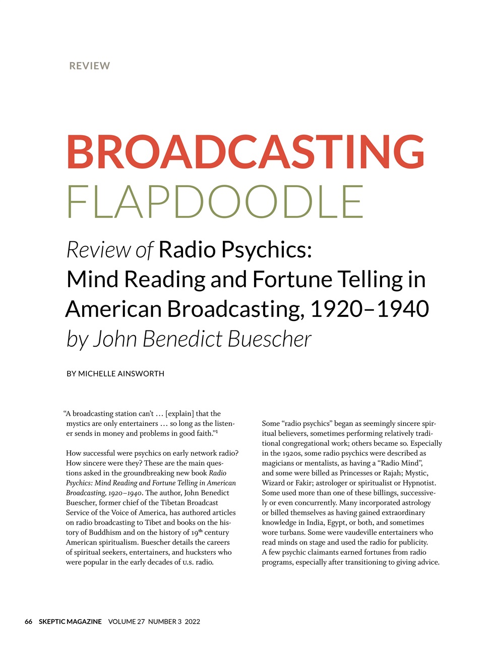 Skeptic Preview Pages