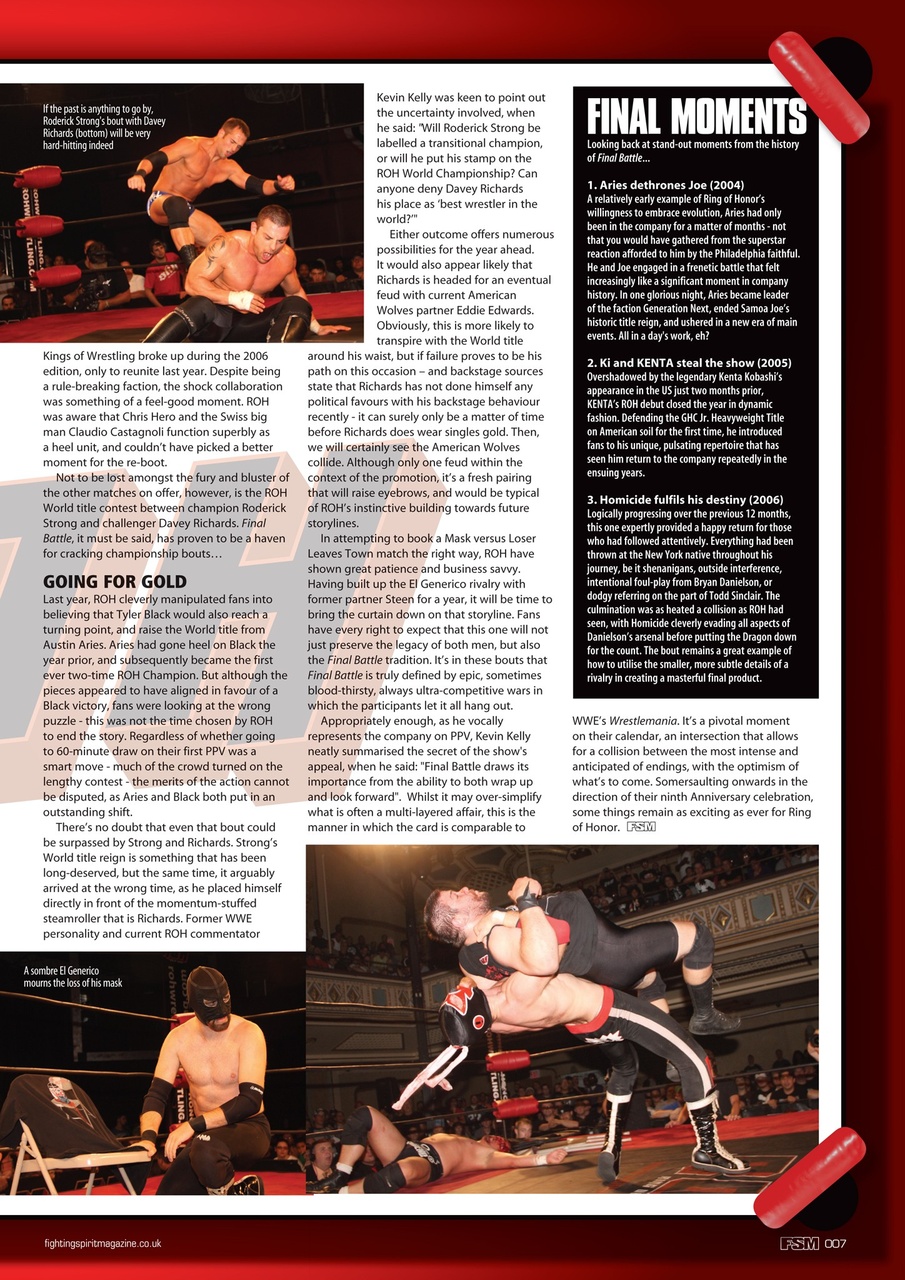 Wrestletalk Magazine Preview Pages