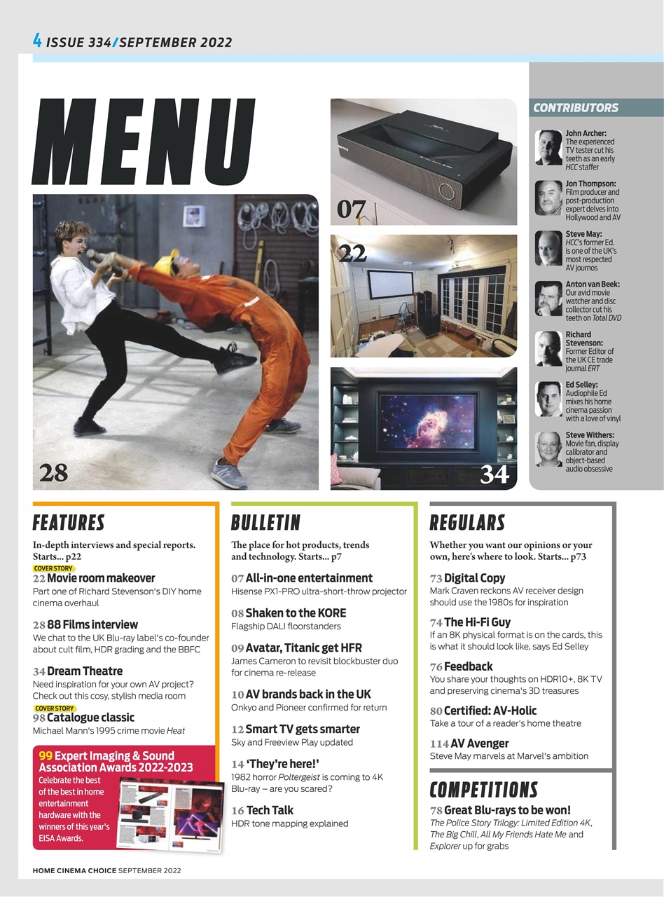 Home Cinema Choice Preview Pages