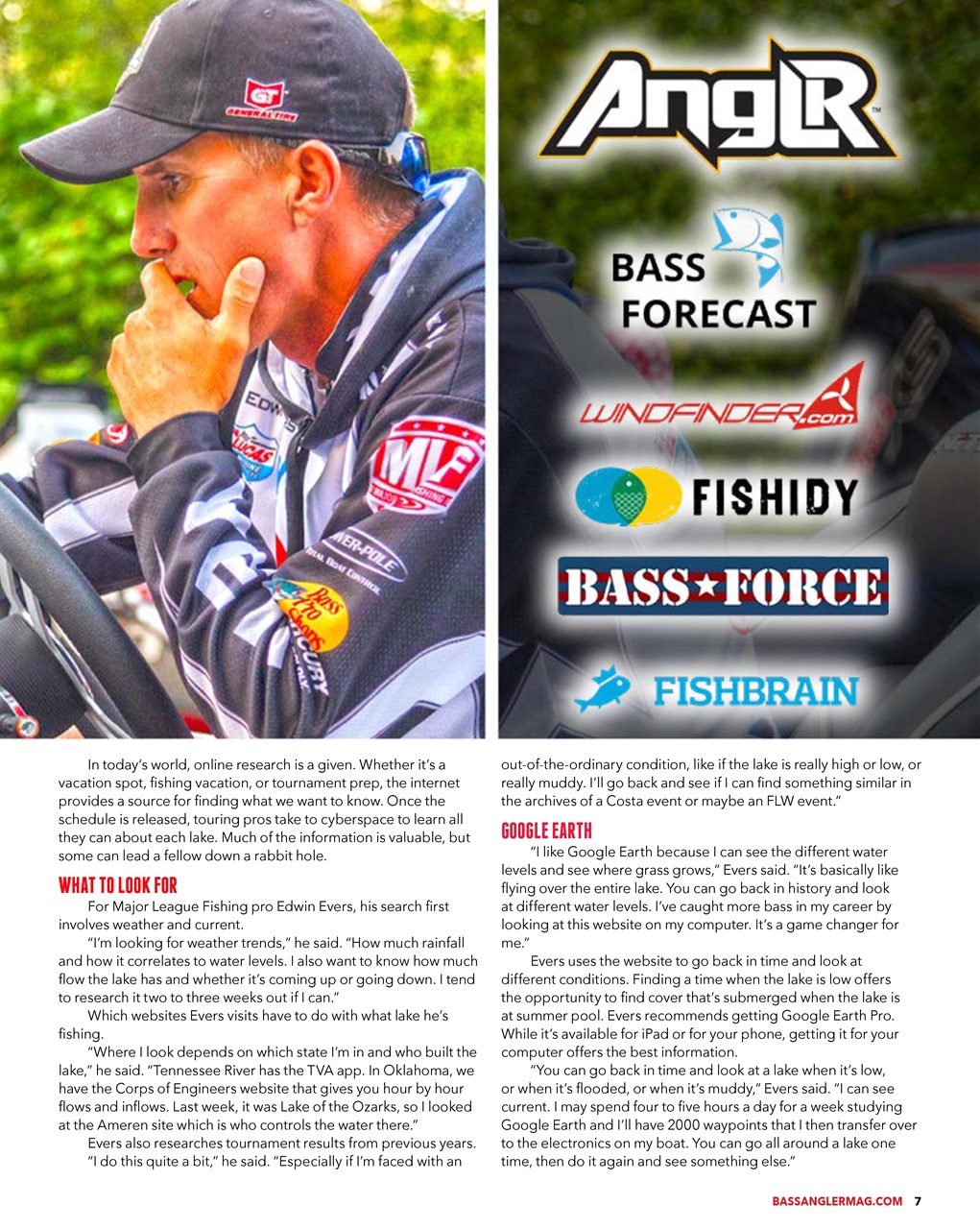 BASS ANGLER MAGAZINE Preview Pages