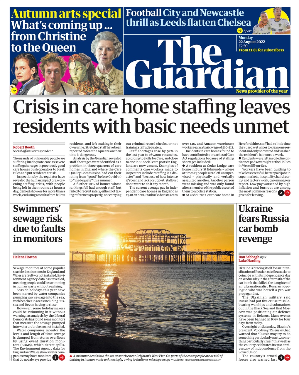 The Guardian Newspaper Preview Pages