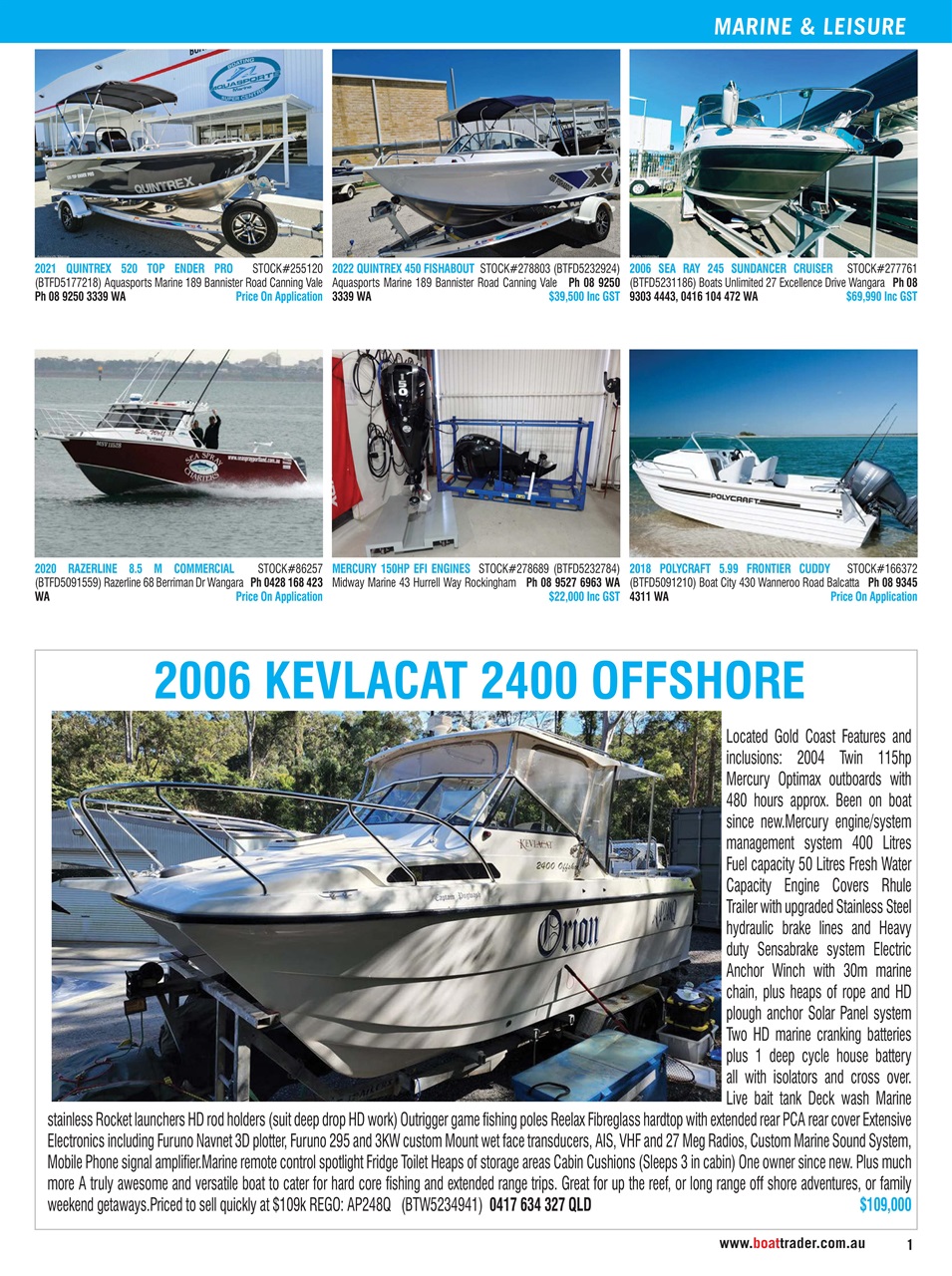 Boat Trader Australia Preview Pages