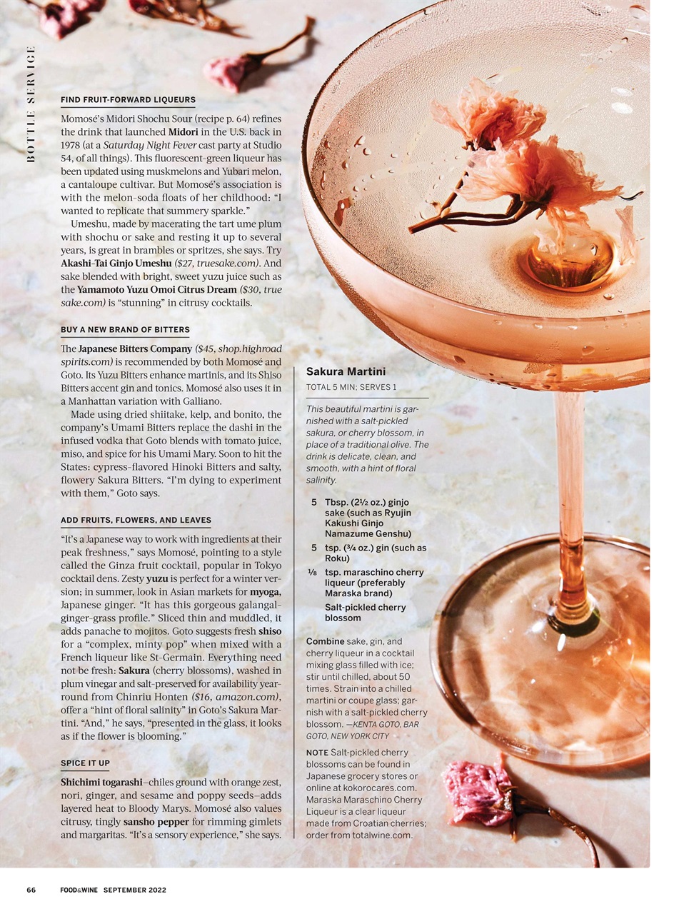Food & Wine Preview Pages