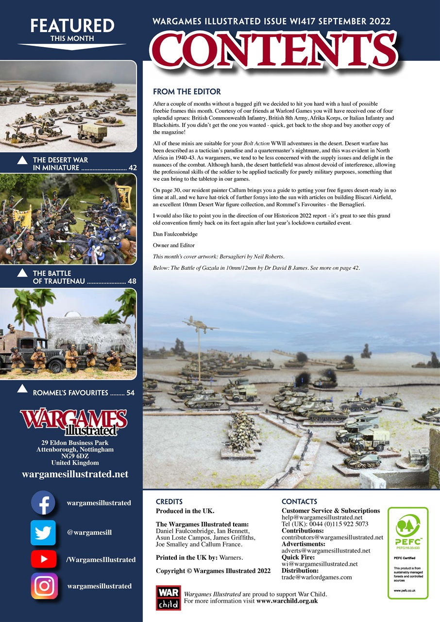 Wargames Illustrated Preview Pages