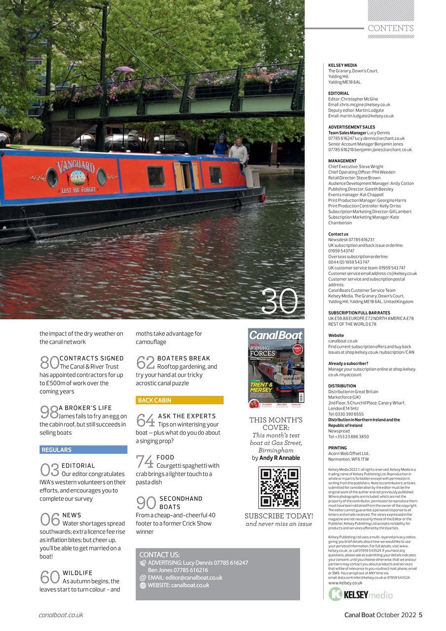 Canal Boat Preview Pages
