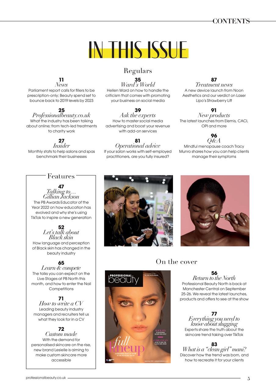 Professional Beauty Preview Pages