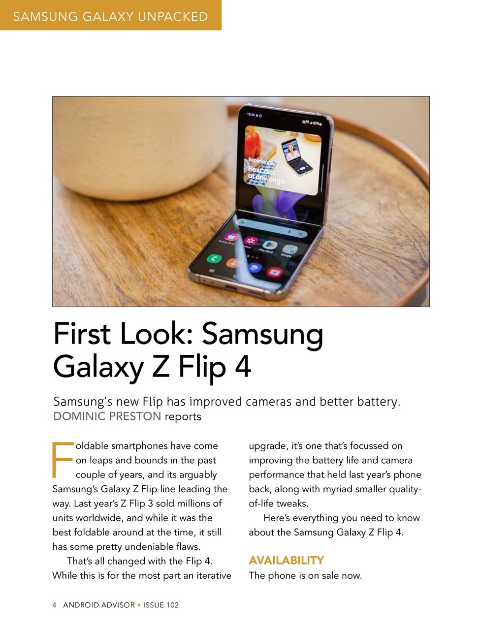 Android Advisor Preview Pages