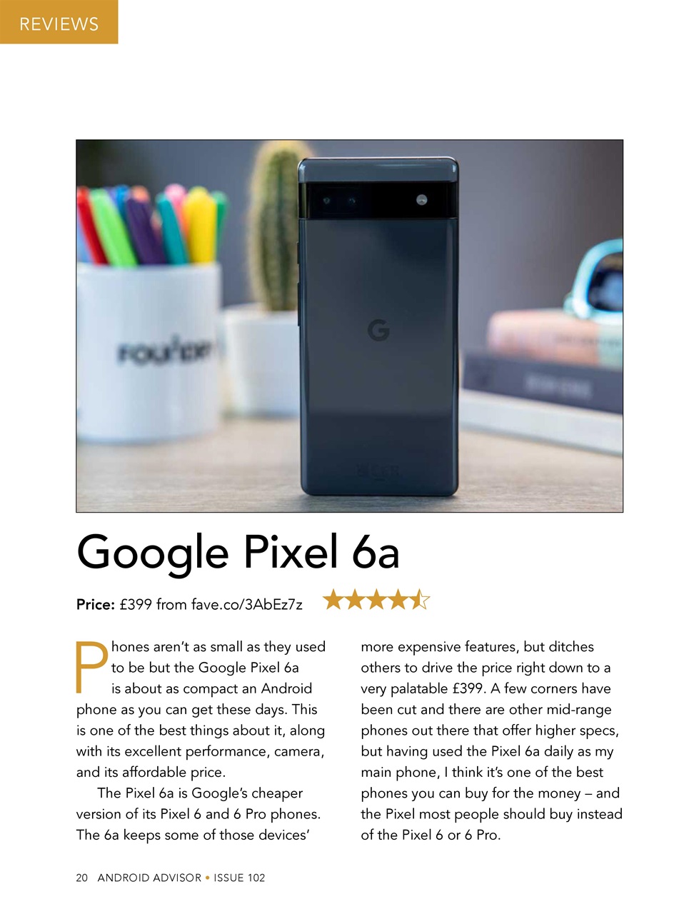 Android Advisor Preview Pages