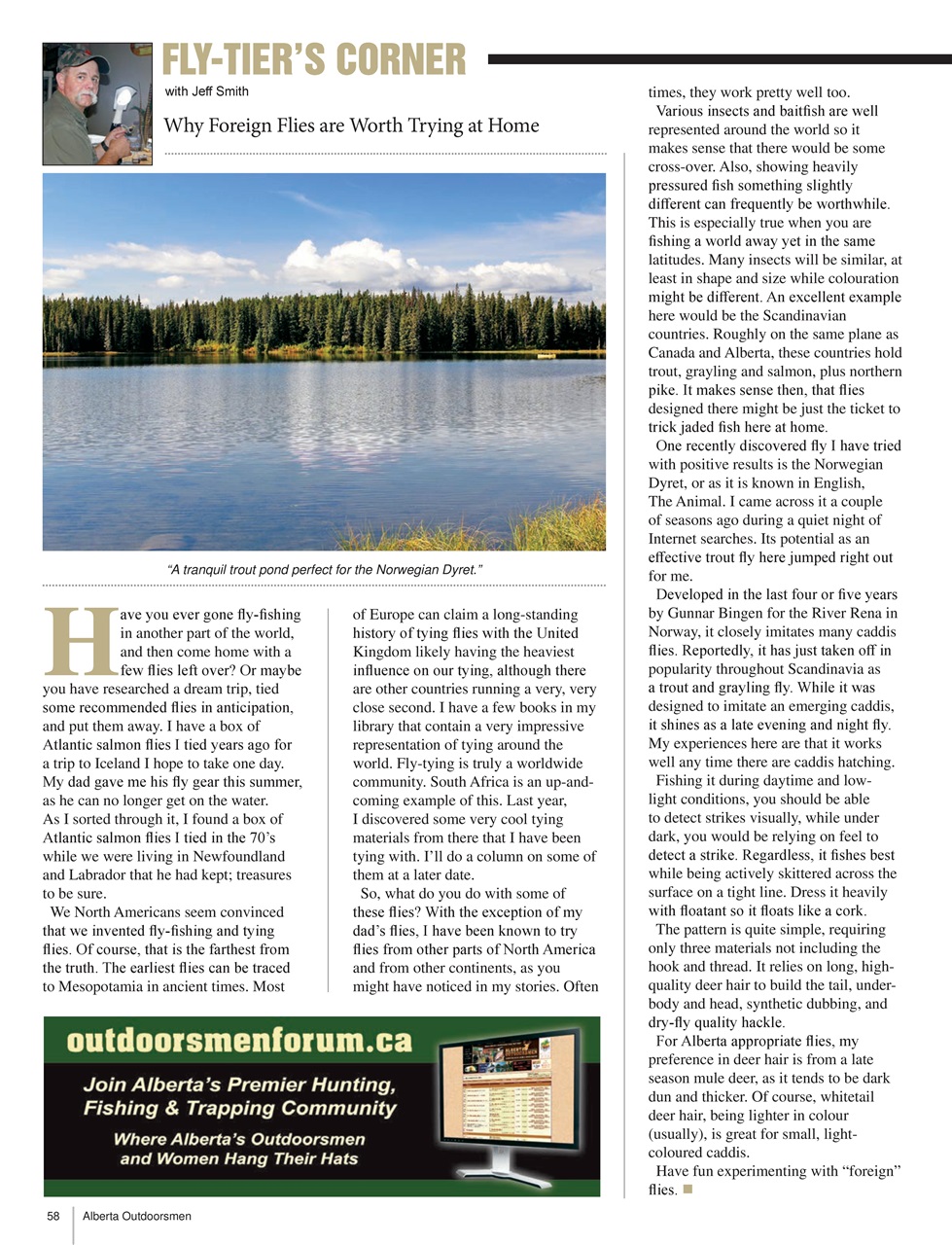 Alberta Outdoors Preview Pages
