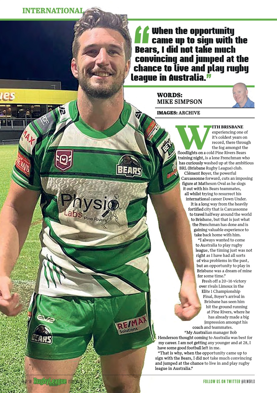Rugby League World Preview Pages