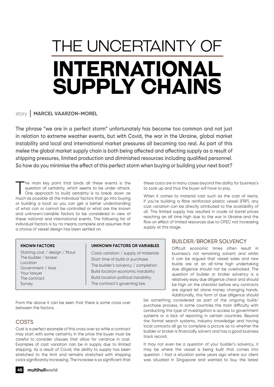 Multihull World Preview Pages