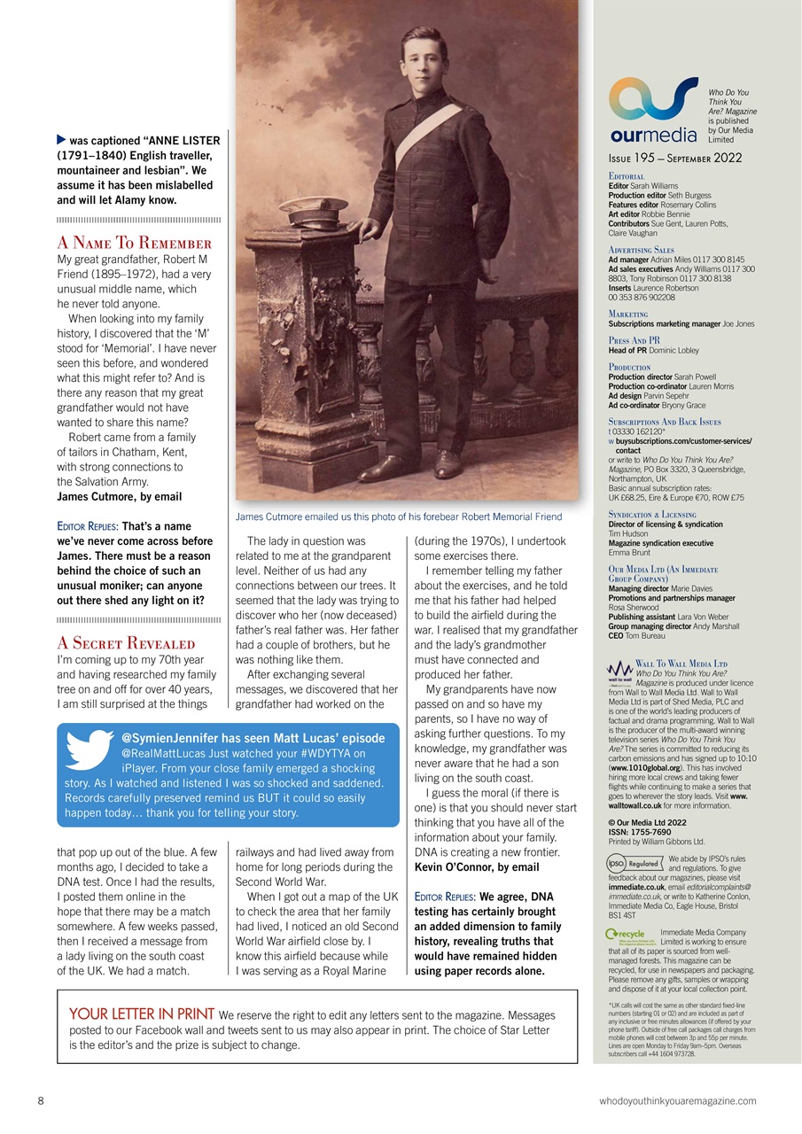 Who Do You Think You Are? Preview Pages