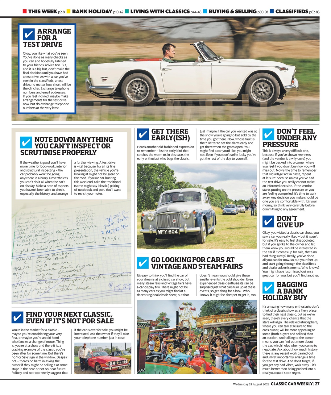 Classic Car Weekly Preview Pages