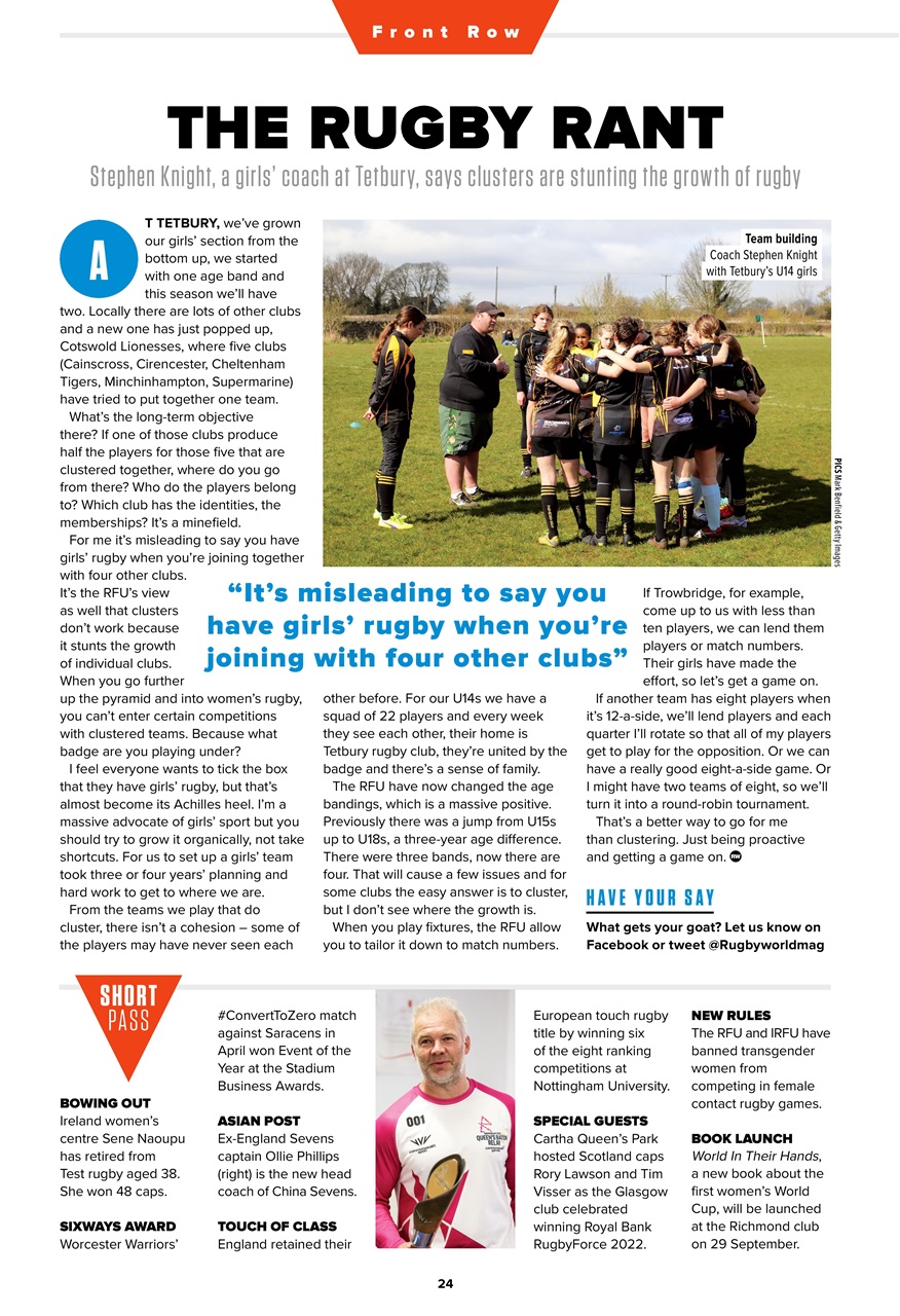 Rugby World Preview Pages