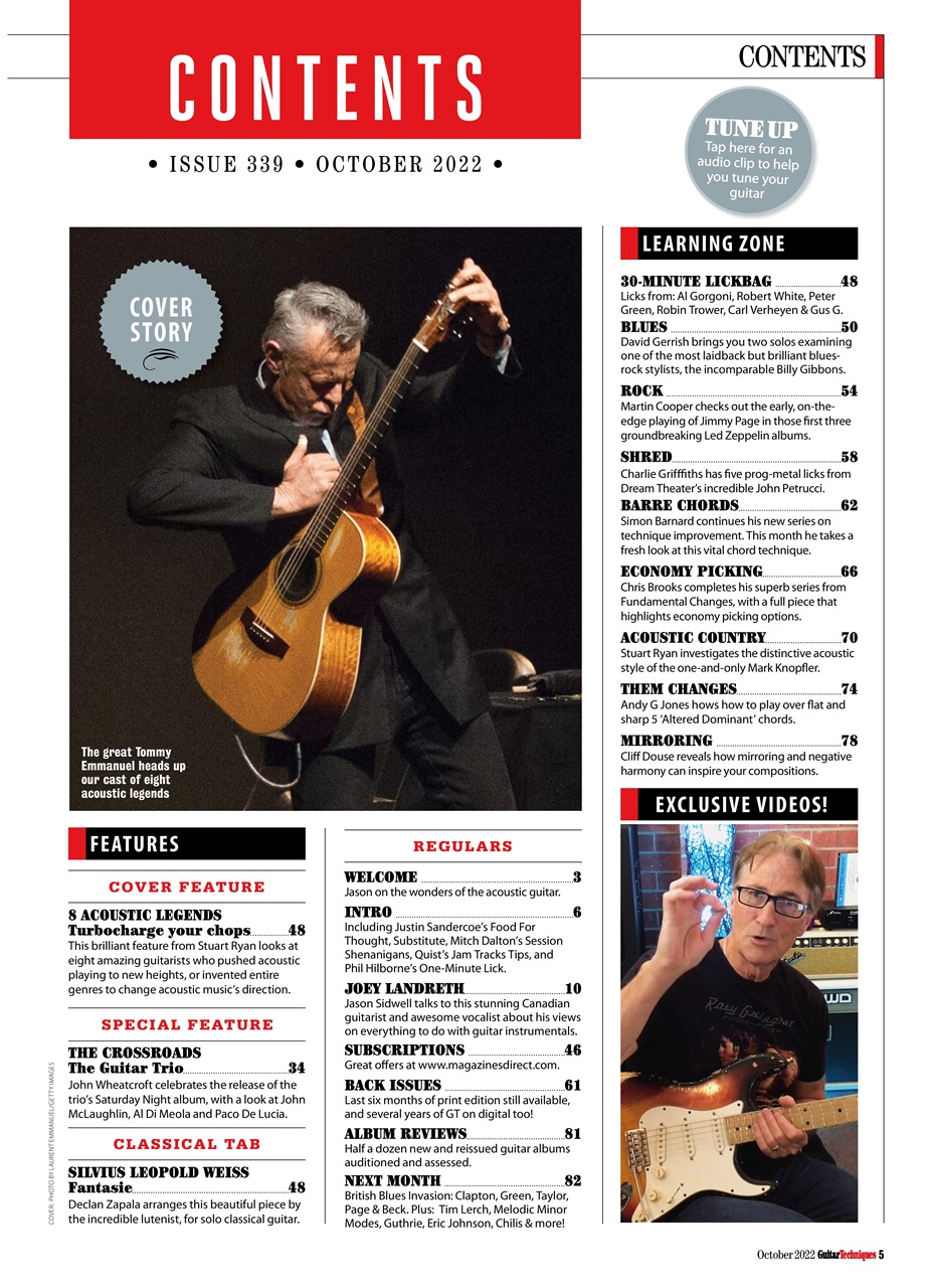 Guitar Techniques Preview Pages