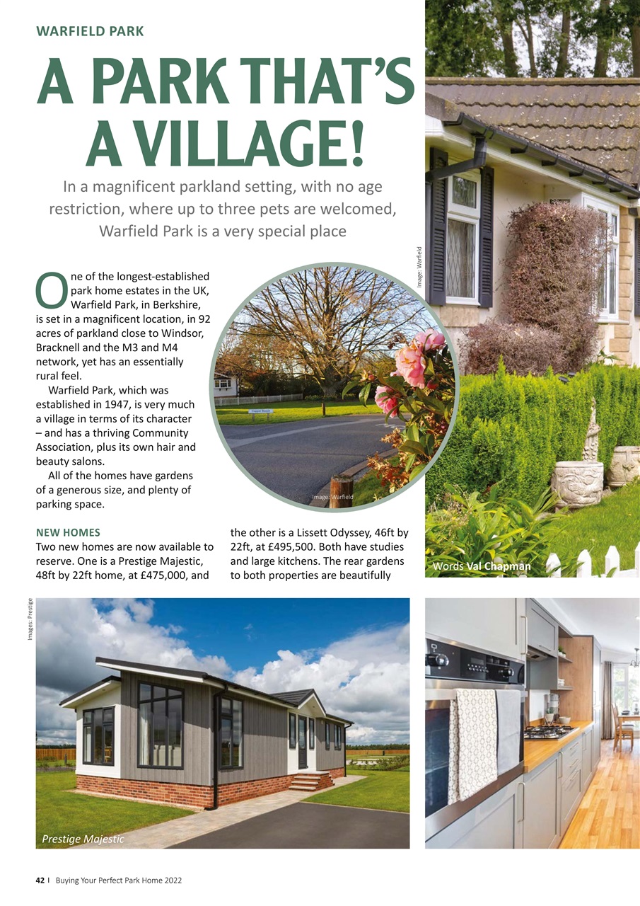 Buying your Perfect Park Home Preview Pages