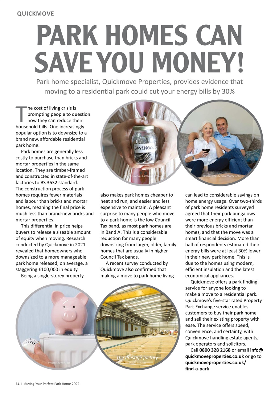 Buying your Perfect Park Home Preview Pages