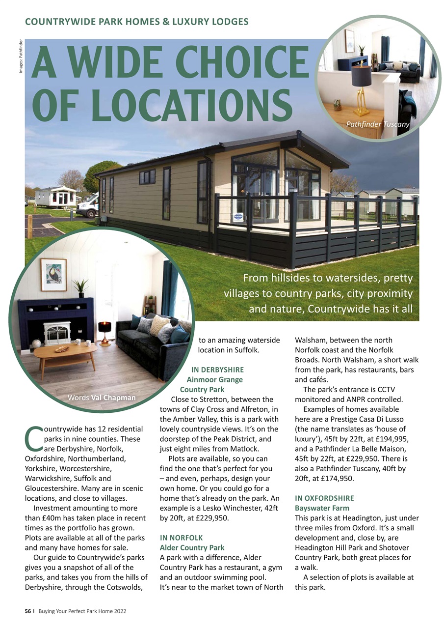 Buying your Perfect Park Home Preview Pages