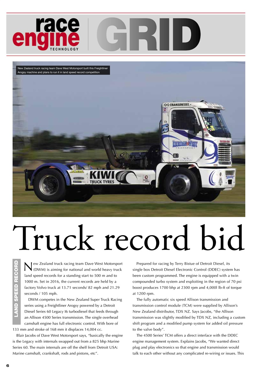 Race Engine Technology Preview Pages