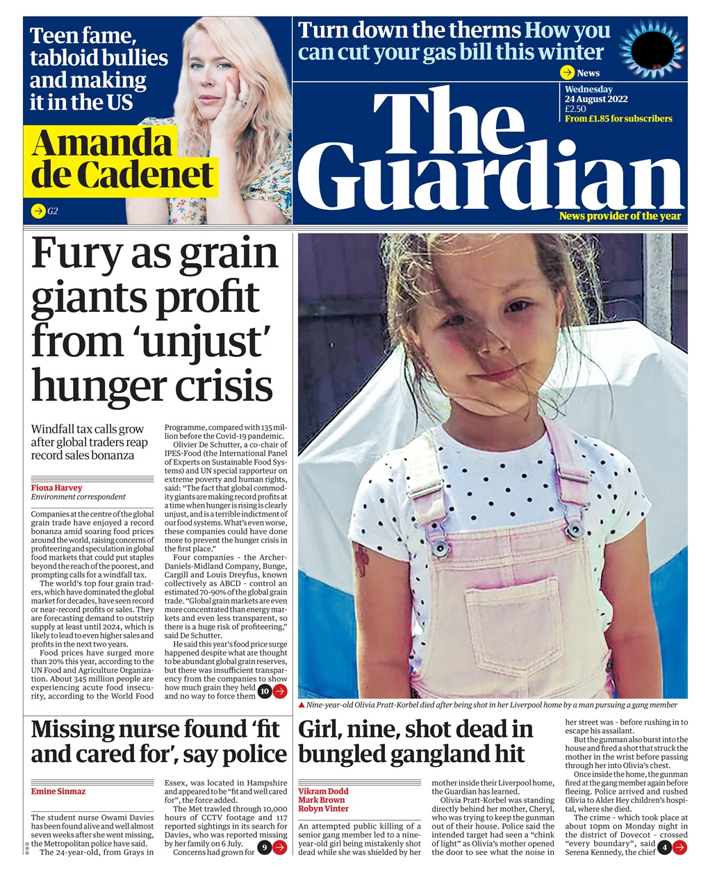 The Guardian Newspaper Preview Pages